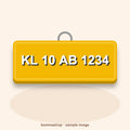 Custom Vehicle Number Plate Keychain