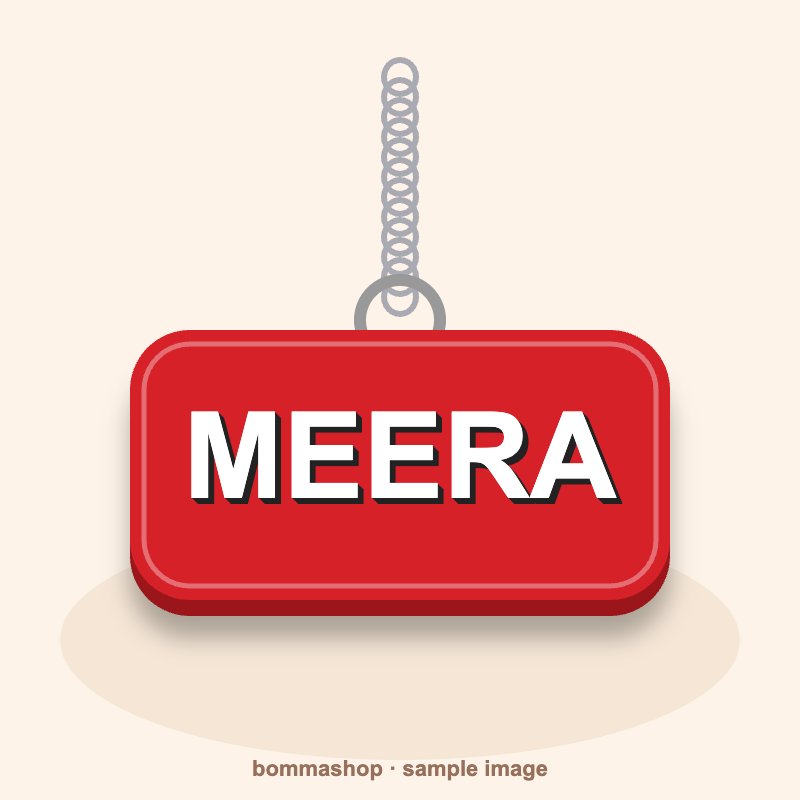 Custom Name Keychain + Silver Chain (Premium)